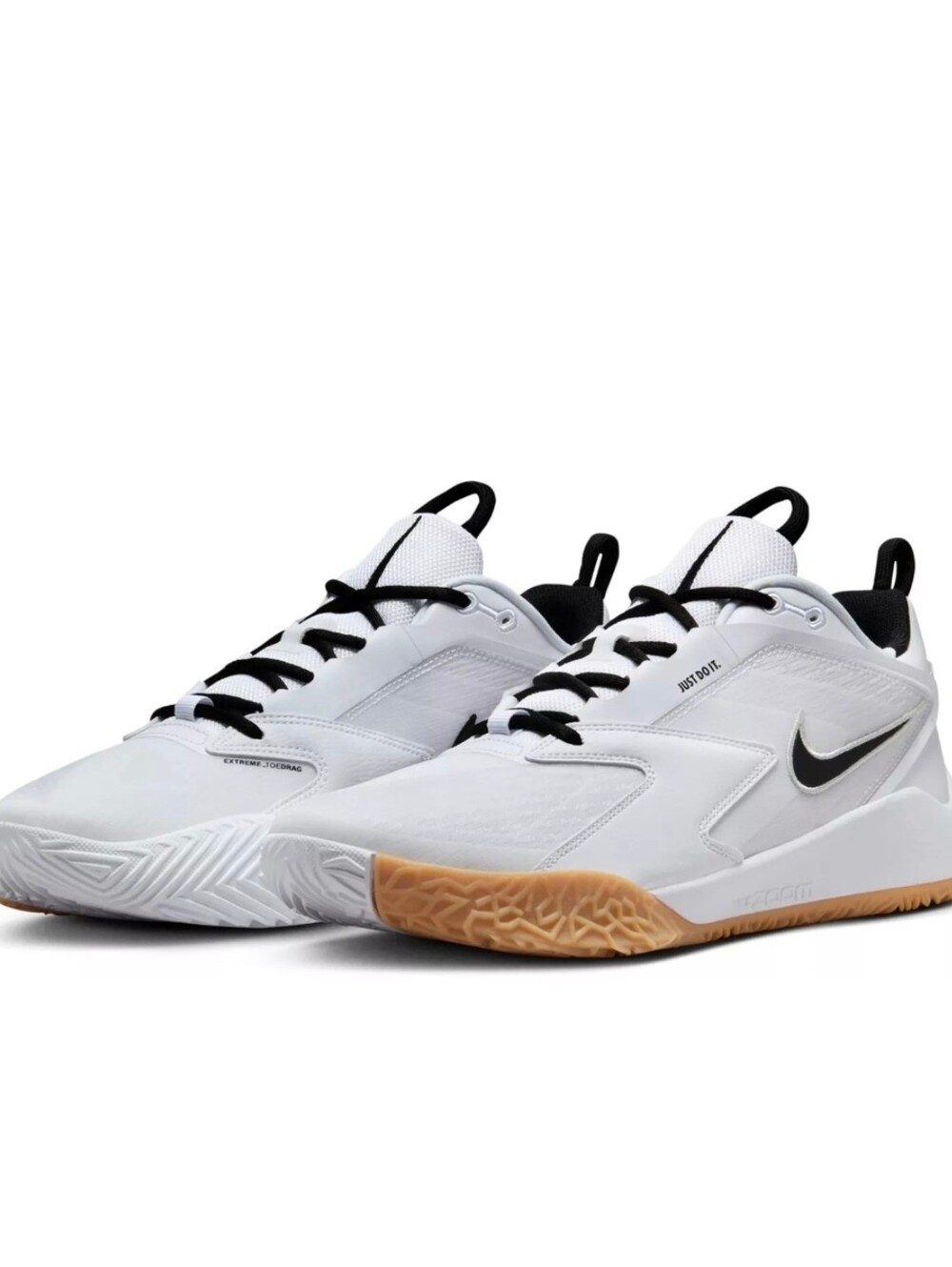 Nike Air Zoom Hyperace 3 Volleyball Shoes Men 8.5 White Black Gum SAMPLE